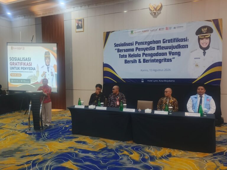 Cegah Gratifikasi, Pemkot Mojokerto ‘ Gembleng’ 83 Penyedia Barang dan Jasa, untuk Meperkuat Integritas